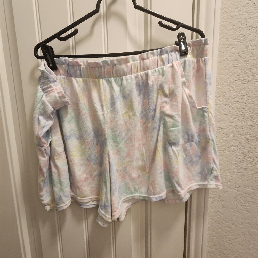 Secret Treasures Tie-Dyed Pastel Sleep Shorts 3X